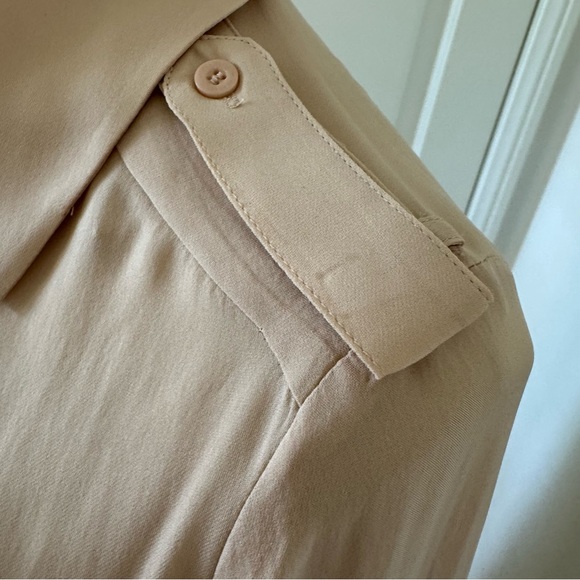 Bebe silk fit and flare long sleeve shirt dress size XS Measurements - Picture 4 of 9